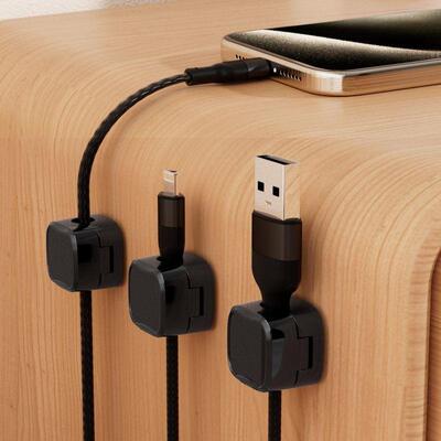 Magnetic Data Cable Organizer for Office Desk, Simple Mouse