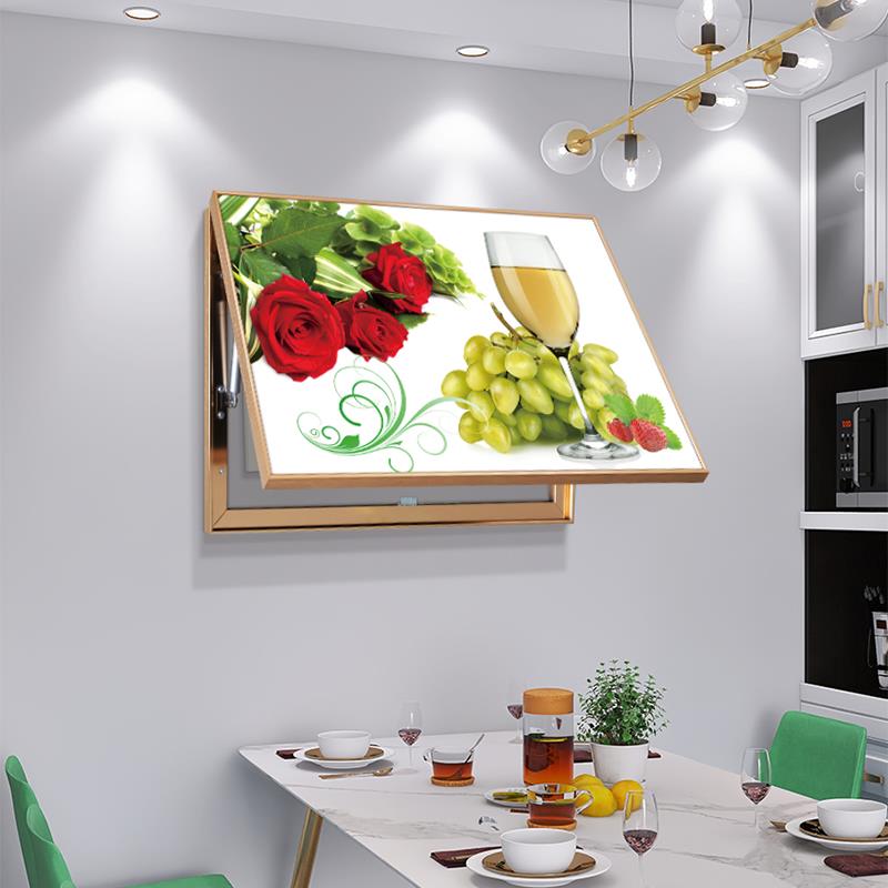 电表箱配电盒装饰画现代简约创意酒杯餐厅壁画遮挡弱电闸开关挂画图片