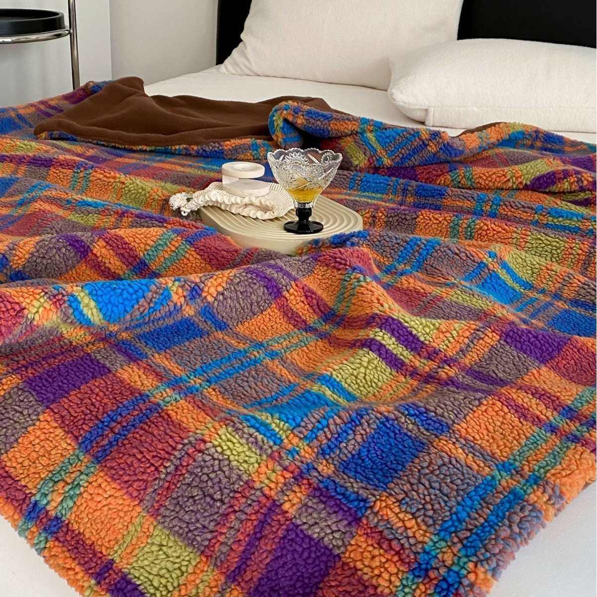 毯韩摇绒盖毯子毯系尾床羊毛绒沙发毯双面午睡复古毯车载治愈粒,床上用品,休闲毯/毛毯/绒毯,淘宝优惠券,粉丝福利购,淘宝优惠卷