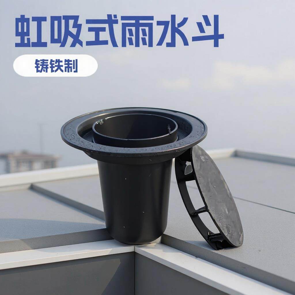铸铁87型雨水斗DN75100150虹吸式落水斗直排内插式地漏防腐耐用