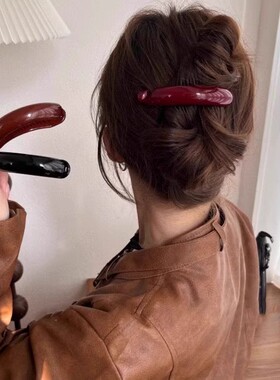 Korean minimalist style high ponytail clip, vintage twist ha