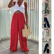 Pocket wide leg pants for women口袋阔腿长裤女
