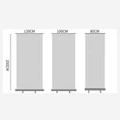 易拉宝展示架展会宣传广告PVC海报铝合金100 立牌展示架 200落地式