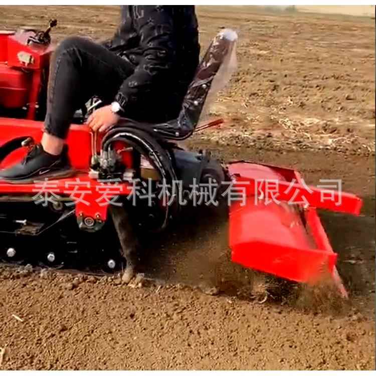 履带式田园管理机微耕机旋耕开沟机果园柴油施肥除草机农用机械