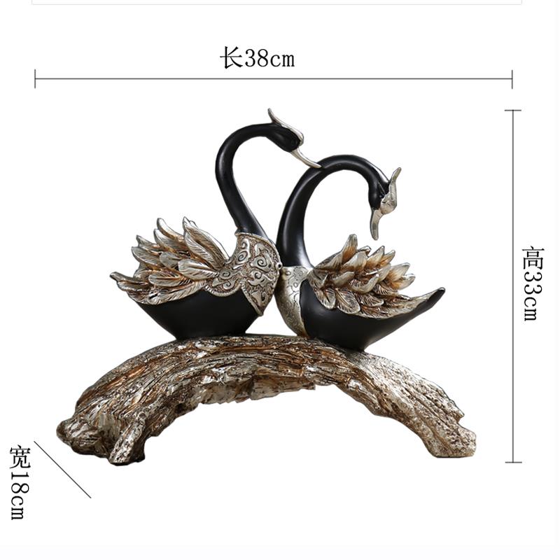 正品创意美式酒柜摆件家饰品装品办摆设天饰鹅客厅橱柜公居室工艺