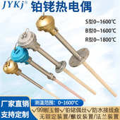 S型铂铑热电偶耐高温WRP 130刚玉护套B型铂铑丝铂铑热电偶