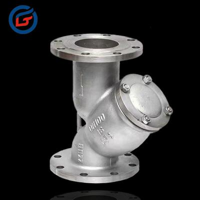 华光工业铸钢管道过滤桶DN100直通式法兰Y型过滤器GL41W-16P