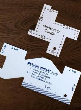 Precision Seam Measuring Gauge Metal Quilting Tailor Ruler T