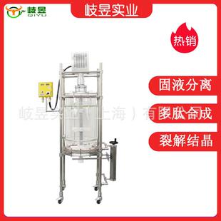 岐昱实验室反应器品牌厂家多肽合成裂解结晶过滤双层玻璃固相釜