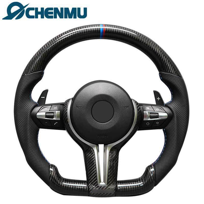 适用于宝马E系列1系3系X1X5X6E70E71E84E87E90改装碳纤维方向盘