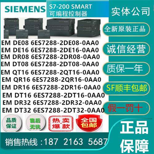 西门子SMART PLC EM 6ES7 288-2DE/DR/2DT/QR/QT/08/16/32-0AA0