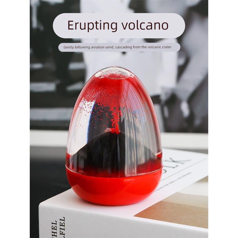 火山喷发沙漏油漏计时器摆件礼品男女学生礼物创意生日礼物