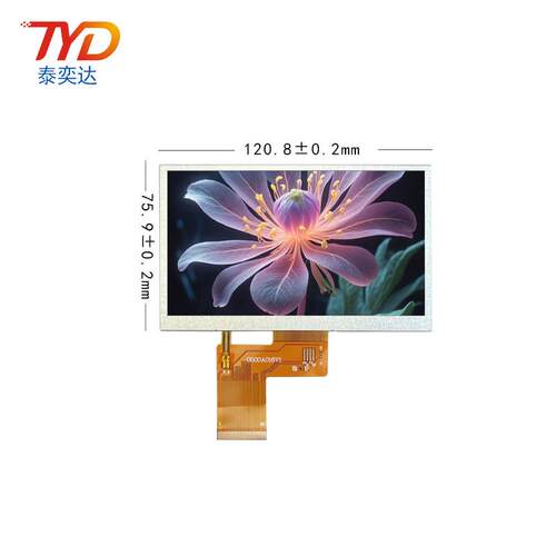 5寸液晶显示屏480*27240PTFT亮度500RGB屏数码仪表普清屏lcd