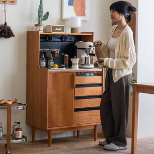 简约现代实木餐边柜茶水柜多功能储物柜收纳柜餐厅茶水柜备餐台柜