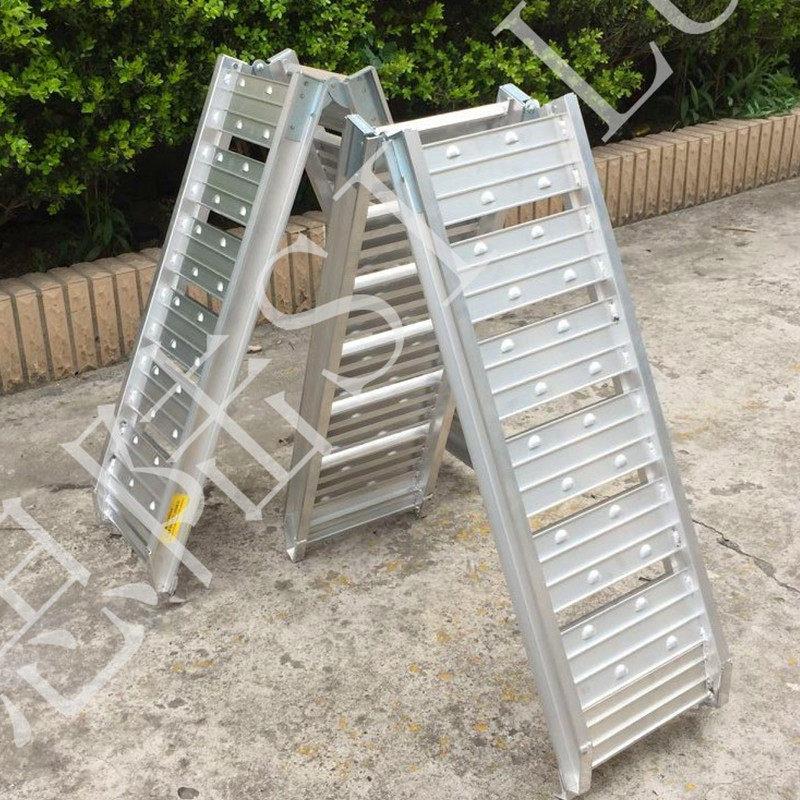 摩托车装载铝合金拖车运输装车斜坡道折叠台阶上车搭桥爬梯跳板
