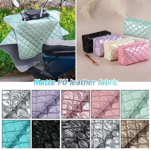 Thicken PU Leather Ultrasonic Embossing Fabric Cotton