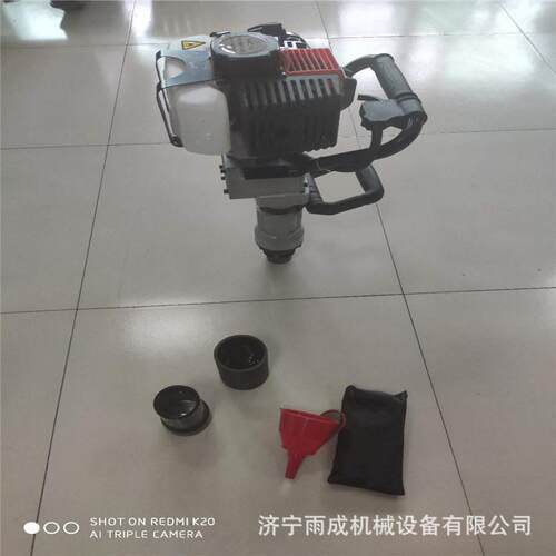 便携式植桩机手提式气动打桩机防汛汽油打桩机
