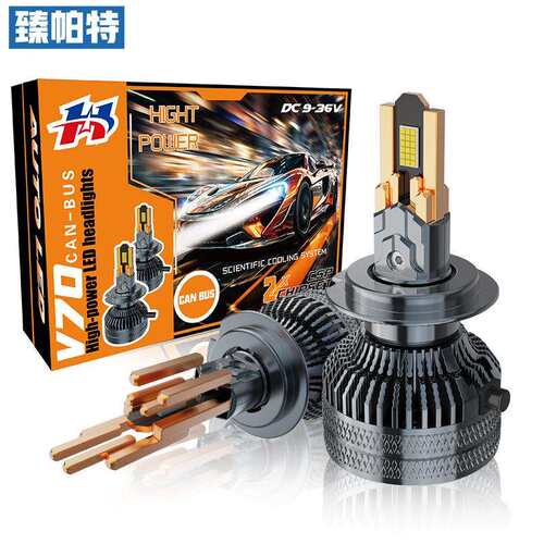 跨境200W十铜管汽车led大灯H1 H7 H11 9005 9012远光近光灯H4