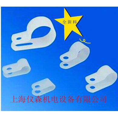 R型理线夹U型显卡电线缆定位固定螺钉塑料线卡限环扣线纽Φ13.2mm