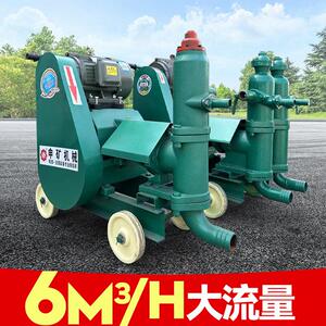 HJB-3单缸活塞式水泥注浆机6型双缸高压灌浆灰浆注浆泵隧道输送泵