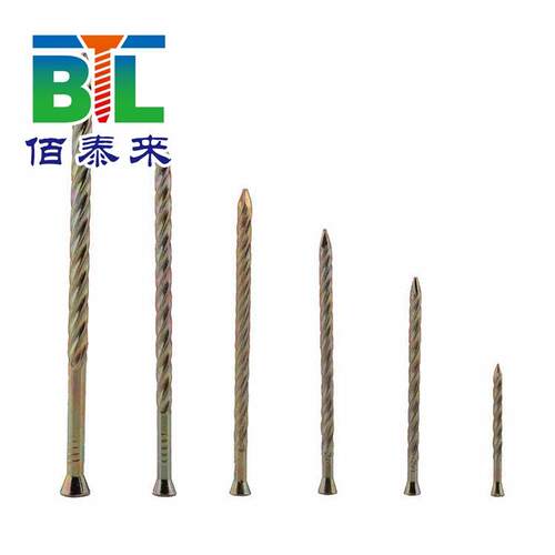 螺纹钉水泥钉扭纹钉隐形网防盗窗罩螺旋麻花钉圆头大头固钉