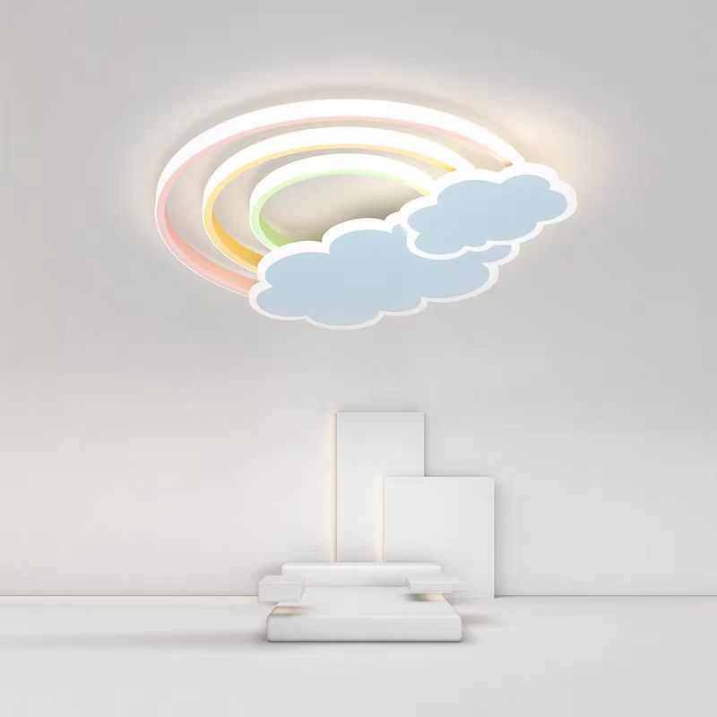 儿童卧室灯吸顶灯女孩云彩灯彩虹现代简约男孩LED护眼卡通灯具,家装灯饰光源,智能吸顶灯,淘宝优惠券,粉丝福利购,淘宝优惠卷