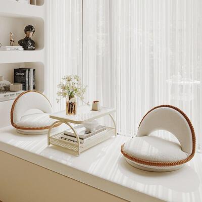 飘han1623窗台小桌子奶风油榻榻米小茶几卧室几床上学习桌矮家用