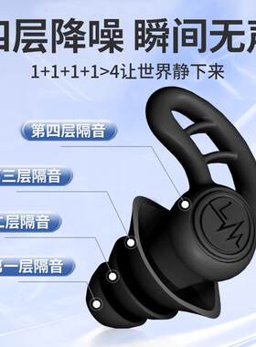 跨境硅胶耳塞i睡觉专用超强隔音宿舍学习防噪音游泳防进水护耳塞