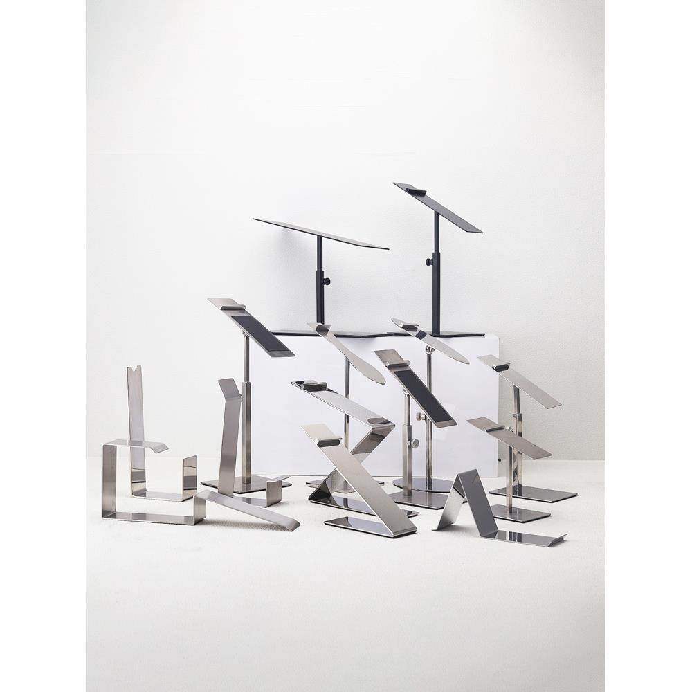 不锈钢鞋子展示架鞋店鞋架商场鞋陈列道具支架可升降陈列架鞋托架