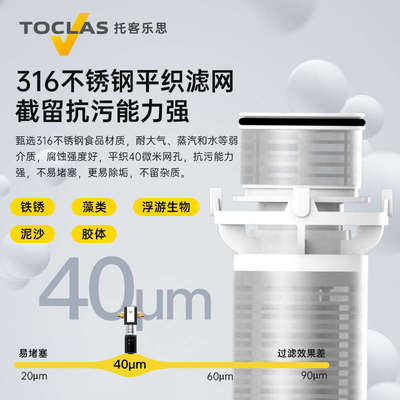 TOCLAS铜质前置过滤器BE1365A BC2185D BC2165B中央净水器滤水器