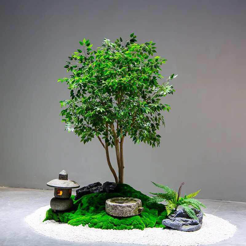 仿真榕树北欧绿植造景室内外景观大型户外假树橱窗商场装饰假植物