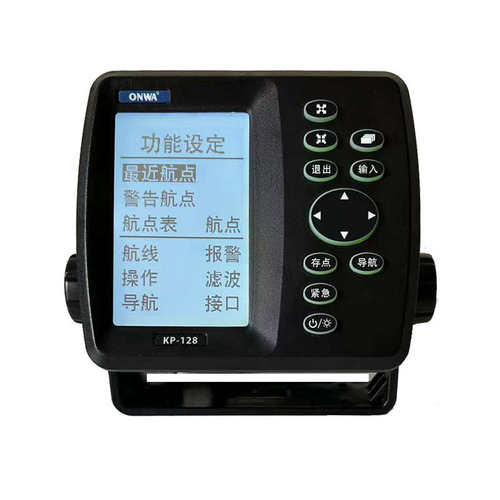 onwa安华KP-128船用卫导老式黑白屏船用定位导航仪器经纬度高灵敏