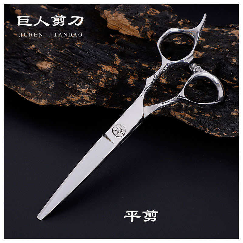 6.0寸440C仿古花柄美发剪刀 理发剪刀 平剪 牙剪 可定 制LOGO