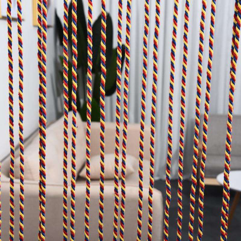 棉线帘客厅玄隔断子帘卧室卫间风水门帘生餐厅KS-898关帘子