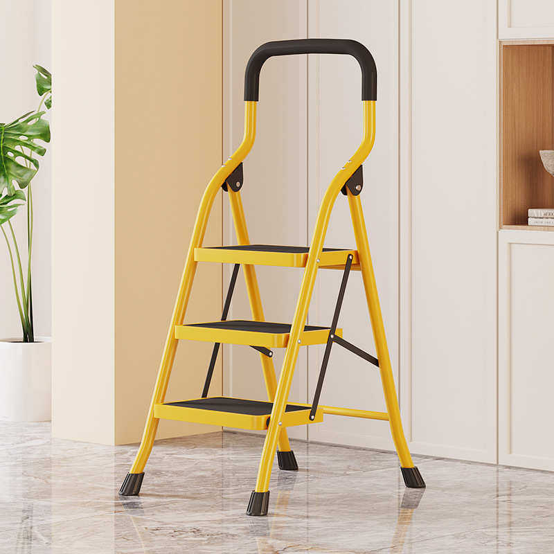 家用折叠人字梯子加厚防滑宽踏板室内多功能楼梯扶手四五步扶梯铁,居家日用,家用梯,淘宝优惠券,粉丝福利购,淘宝优惠卷