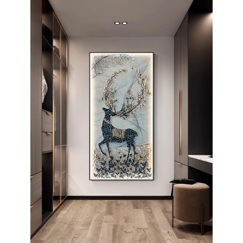 轻奢欧式玄入户装饰画CYCYML22LED灯光画关大画气走廊过道挂客厅
