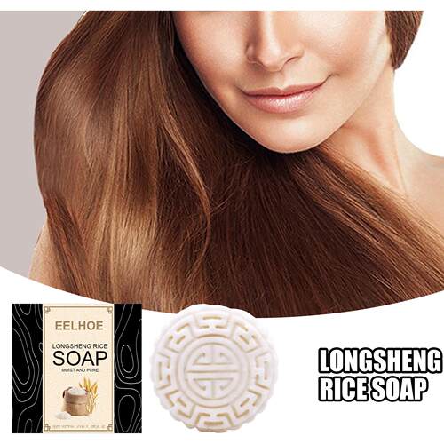 EELHOE Rice Scented Soap - Gently Nourishes Hair, Leaving it