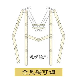 压克力透明衣架白底图拍摄道具挂拍衣架服装拍摄拍照专用隐形衣架