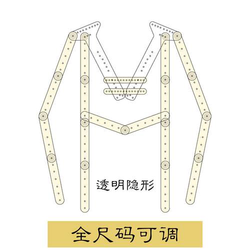压克力透明衣架白底图拍摄道具挂拍衣架服装拍摄拍照专用隐形衣架