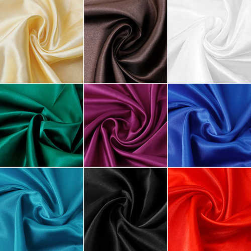 绸缎布料面料缎面色丁旗袍包边内衬里子布高密度弹力仿真丝红布料