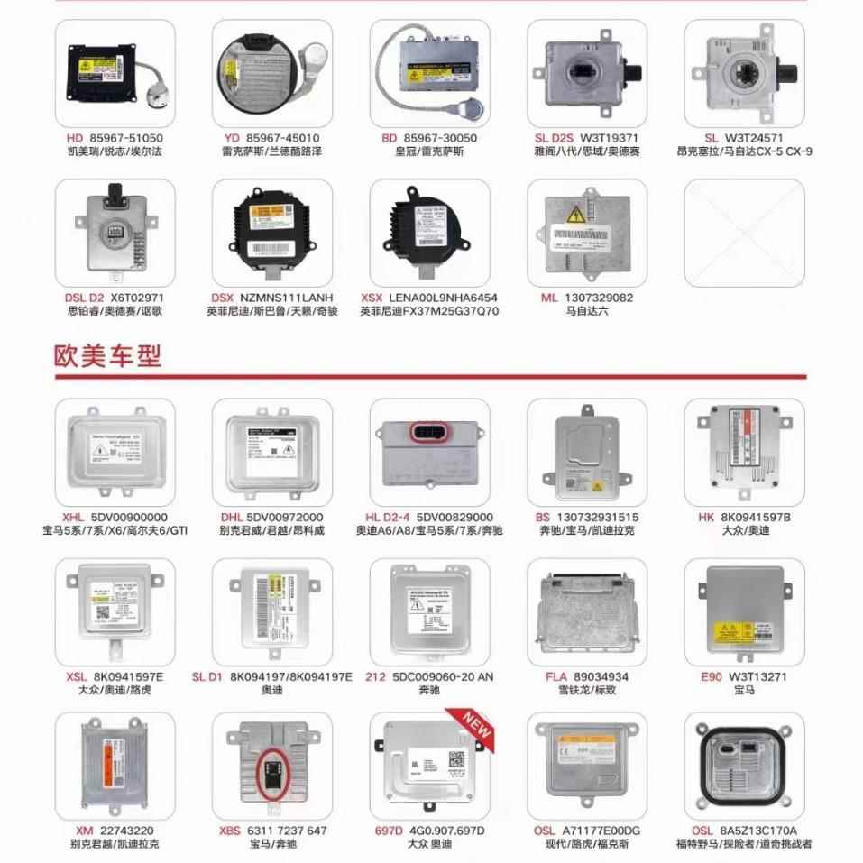 非严安定器欧司朗款D1S D3S D8S原装位安定器8K0941597F