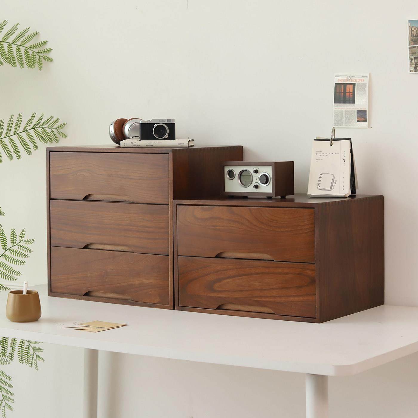 45cm实木桌面收纳盒抽屉式办公室书桌杂物整理盒学生带锁置物柜子,收纳整理,桌面收纳盒,淘宝优惠券,粉丝福利购,淘宝优惠卷