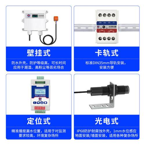 水浸传感器变送器水RS-SJ-*-漏点检测仪变探测器485漏绳4G水远程