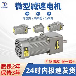 微型齿轮减速电机60W90W120W200W250W400W750W纯铜微小型调速电机