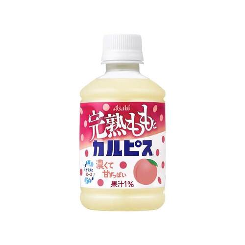 日本进口朝日Asahi饮料可尔必思完熟桃子味白桃乳酸菌风味饮料