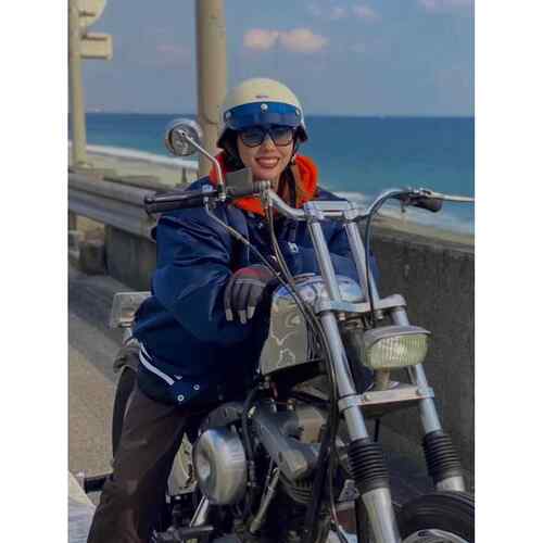 bornfree日式覆古小盔体60哈雷机车头盔男女款Shorty半盔夏季瓢盔