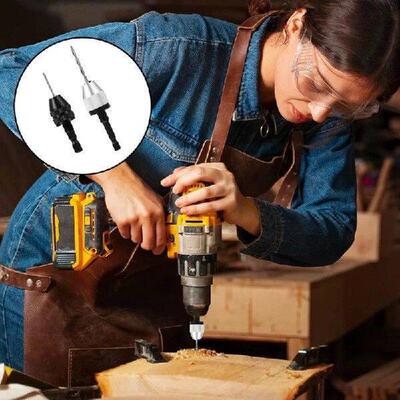 Keyless Drill Chuck Bit, 2Pcs Drill Chuck Adapter With