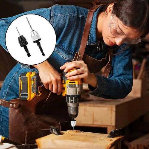 Keyless Drill Chuck Bit, 2Pcs Drill Chuck Adapter With