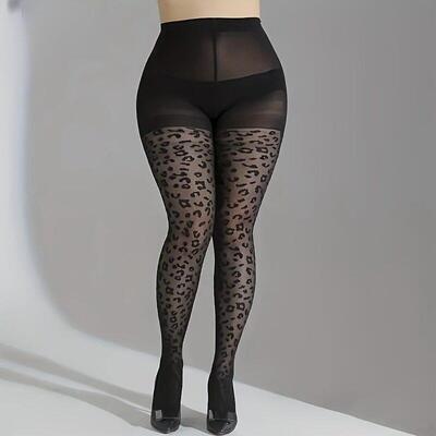 B 79587 Sexy Leopard Print Pantyhose 豹纹连体丝袜