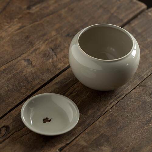 草木灰建水水孟茶渣斗日式家用水洗茶碗茶渣桶零配件茶艺陶瓷茶洗